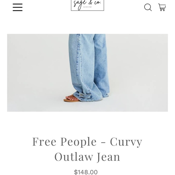 Free People Curvy Outlaw Jeans   NWOT - Picture 14 of 14